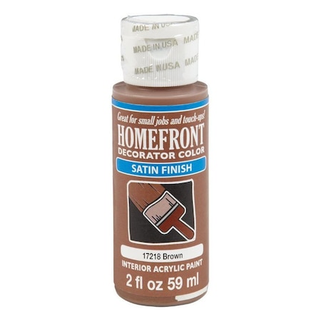 Plaid Homefront Satin Brown Hobby Paint 2 oz 17218N